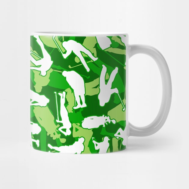 Golf Lover Pro Golfer Camo Camouflage Pattern Green by Grandeduc